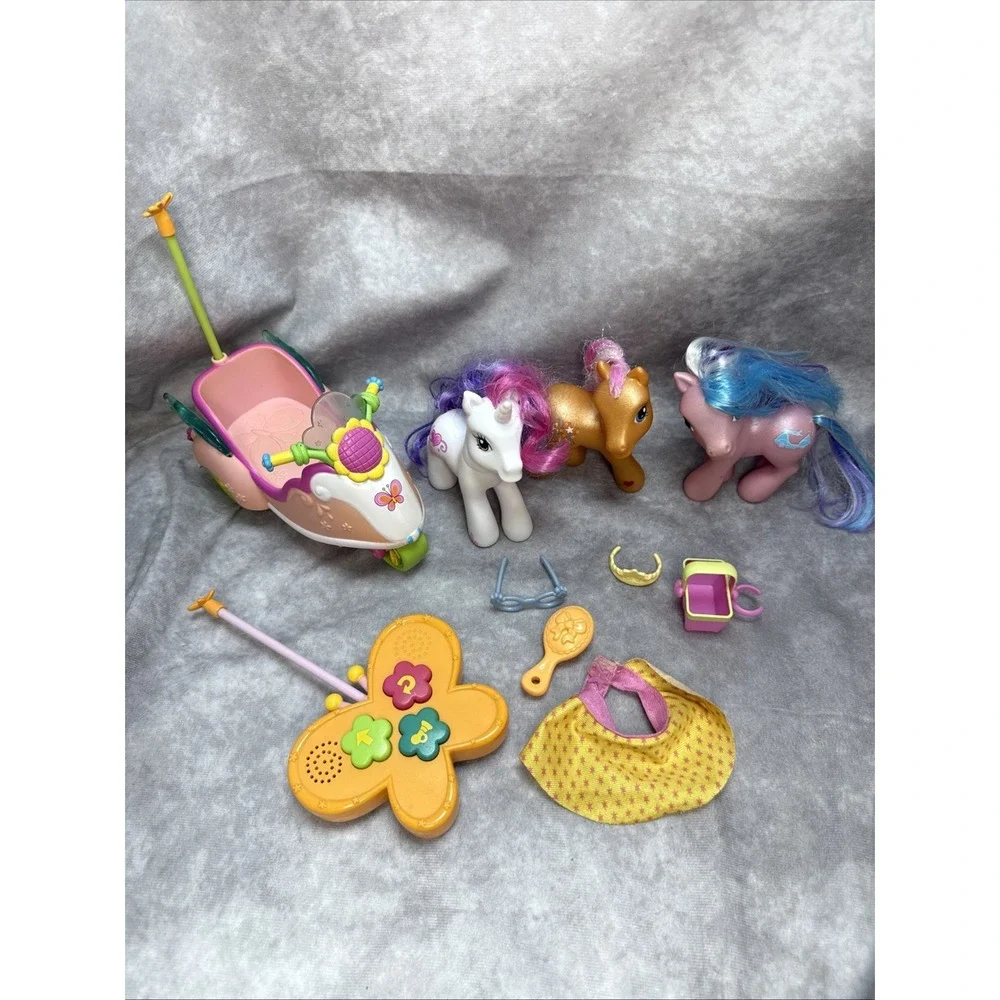 My Little Pony G3 Scootaloo Scooter Butterfly Remote WORKS w Lot Of 3 G3 Ponies